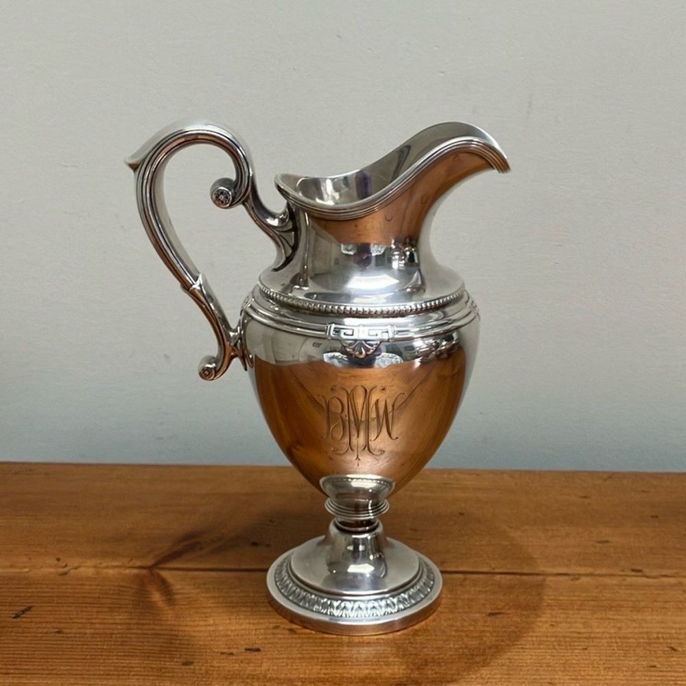 Vintage Gorham Sterling Silver Shamrock V Cream Ewer